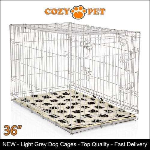 Dog cage inch light grey - cage,