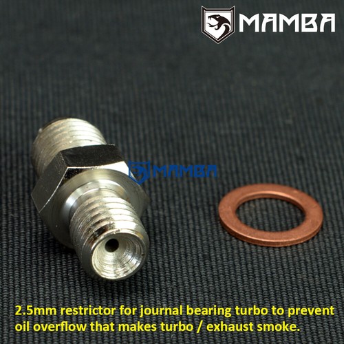 Turbo oil feed adapter - oil, fitting